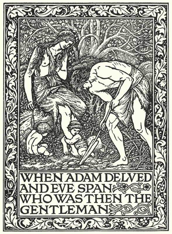 Quando Adamo zappava e Eva filava chi era allora il gentiluomo da Edward Coley (after) Burne Jones