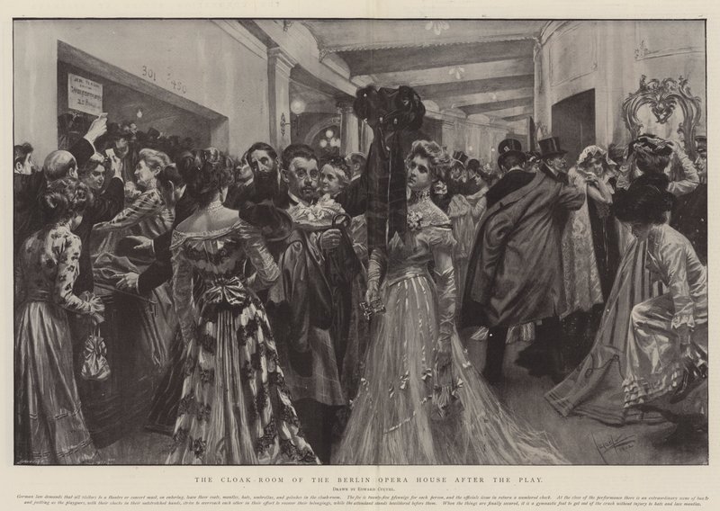 La sala del guardaroba del Teatro dell