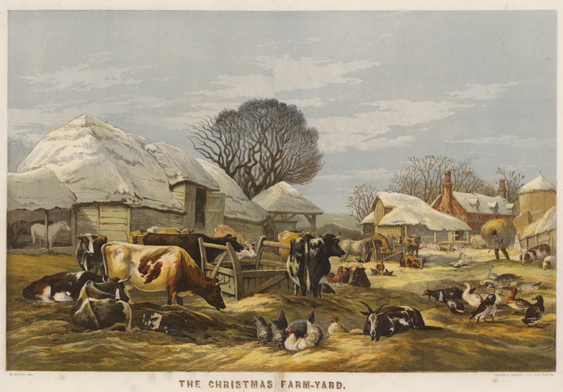 Il cortile di Natale da Edward Duncan