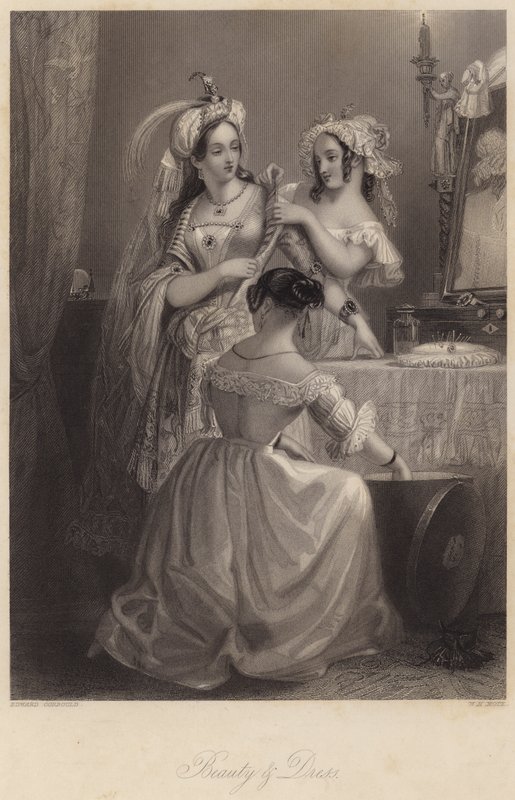 Bellezza e abbigliamento (incisione) da Edward Henry (after) Corbould