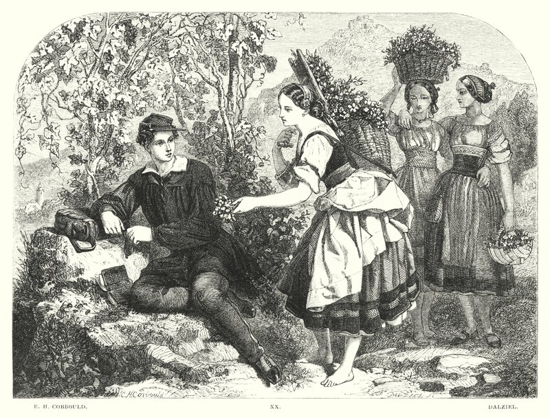 Childe Harold di Lord Byron, Canto III, Stanza 55 da Edward Henry (after) Corbould