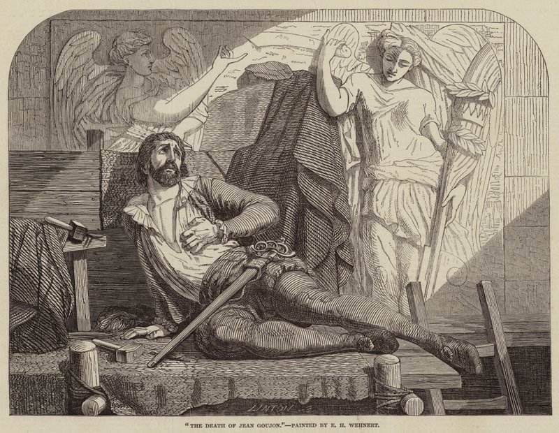 La morte di Jean Goujon da Edward Henry Wehnert