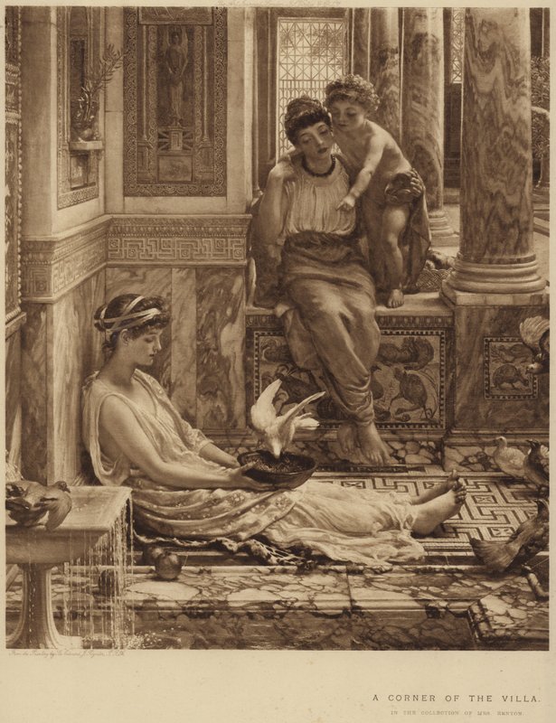 Un angolo della villa da Edward John Poynter