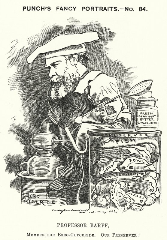 Frederick Settle Barff, chimico inglese (incisione) da Edward Linley (after) Sambourne
