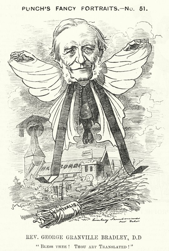 Cartone animato di Punch: George Granville Bradley, divino, studioso e decano di Westminster inglese da Edward Linley (after) Sambourne