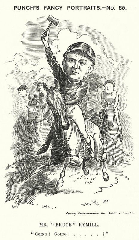 Cartone animato di Punch: Mr "Bruce" Rymill da Edward Linley (after) Sambourne