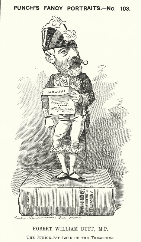 Robert William Duff, politico liberale scozzese (incisione) da Edward Linley (after) Sambourne