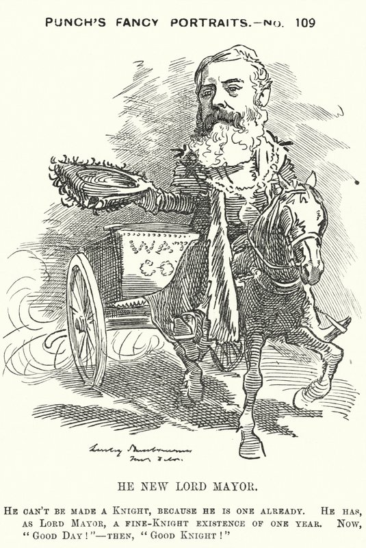 Cartone animato di Punch: Sir Robert Fowler da Edward Linley (after) Sambourne