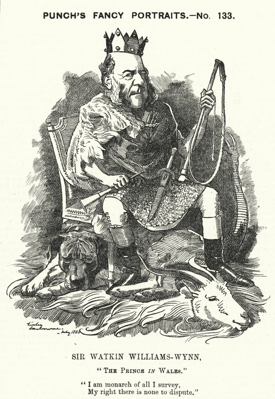 Sir Watkin Williams-Wynn, 6º Barone, politico conservatore gallese (incisione) da Edward Linley (after) Sambourne