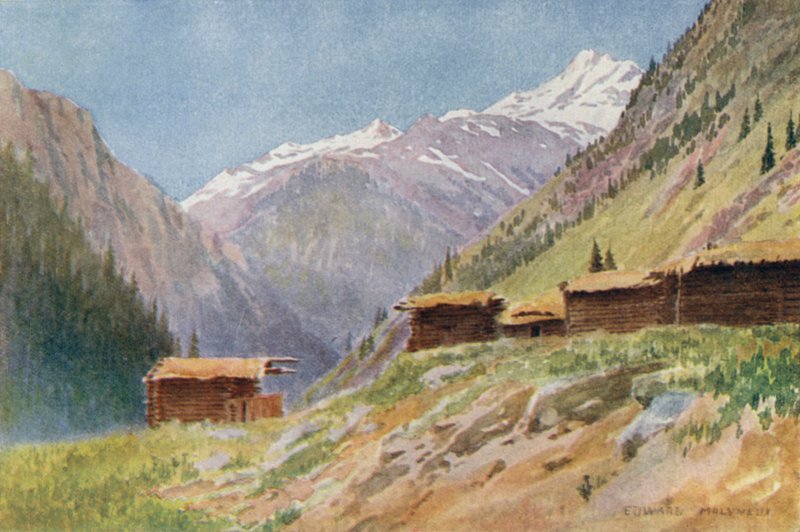 Vista sulla Valle di Gurais, dal villaggio di Dudhgai da Edward Mary Joseph Molyneux