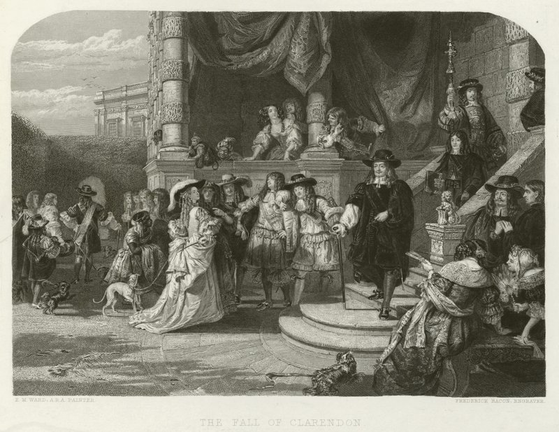 La caduta di Clarendon da Edward Matthew after Ward