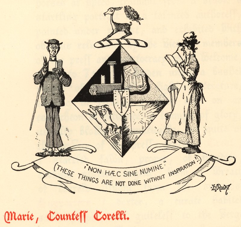 Marie, Contessa Corelli (incisione) da Edward Tennyson Reed