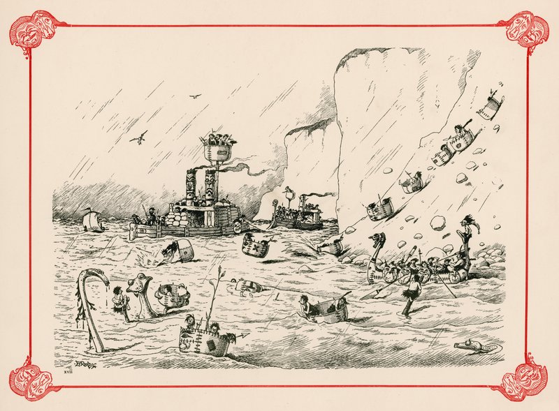 La flotta in esercitazione da Edward Tennyson Reed