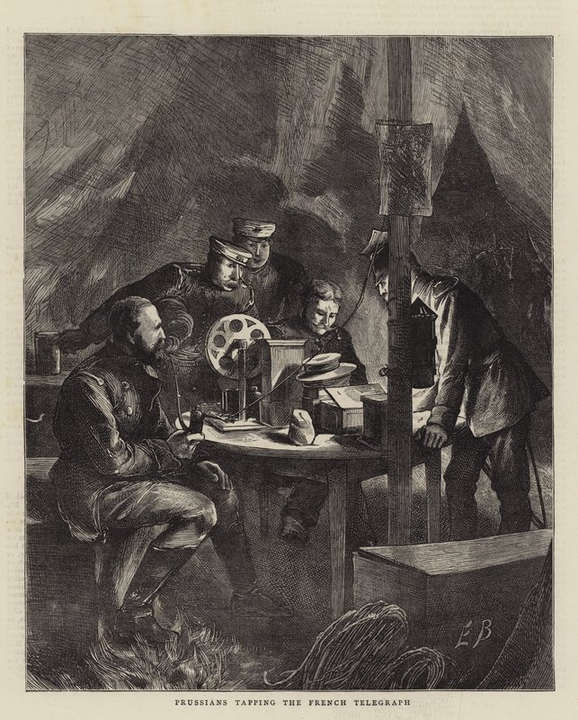 I prussiani intercettano il telegrafo francese da Edwin Buckman