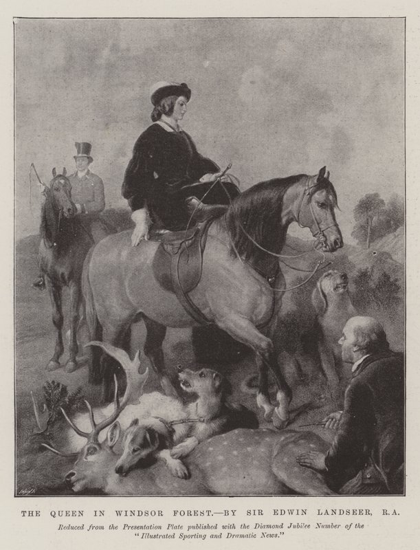 La Regina nella Foresta di Windsor da Edwin Landseer