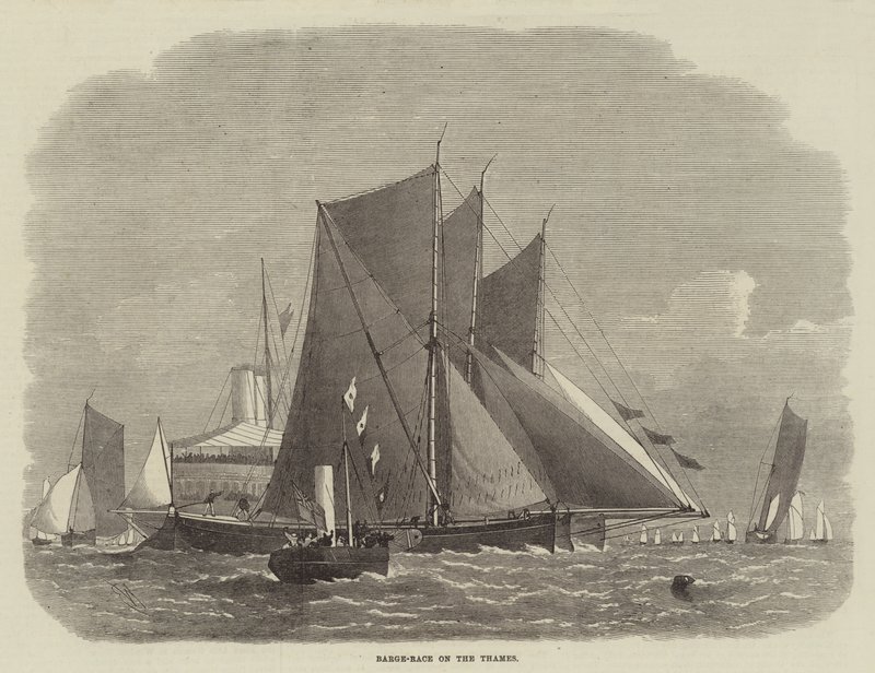 Gara di barche sul Tamigi da Edwin Weedon