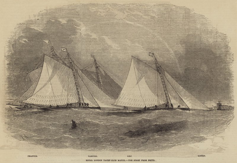 Gara del Royal London Yacht Club, la partenza da Erith da Edwin Weedon