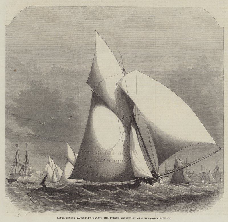 Regata del Royal London Yacht-Club, la Phryne vince a Gravesend da Edwin Weedon