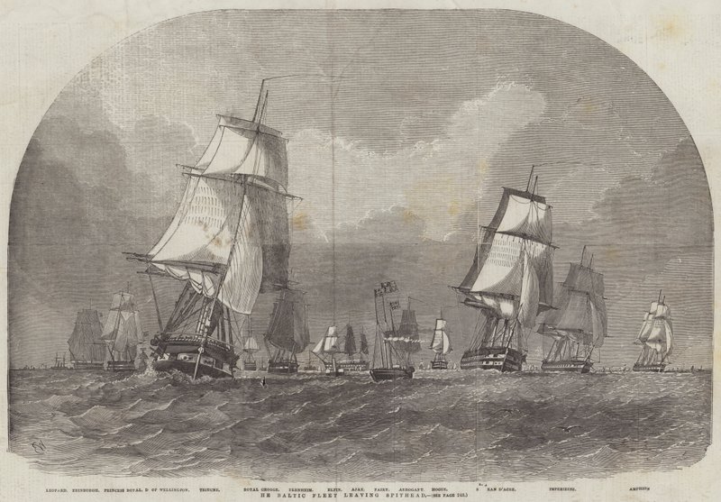La Flotta Baltica che lascia Spithead da Edwin Weedon