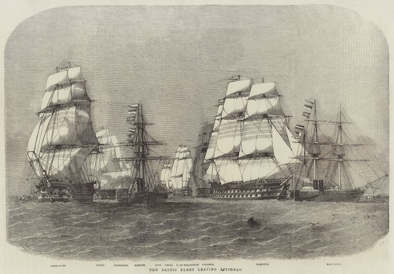 La flotta baltica lascia Spithead da Edwin Weedon