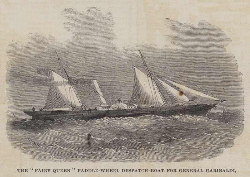 La Regina delle Fate, Nave a Ruota per il Generale Garibaldi da Edwin Weedon