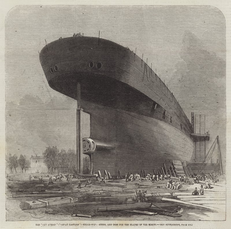 Il Leviatano (Great Eastern) Steam-Ship, poppa e boss per le pale dell
