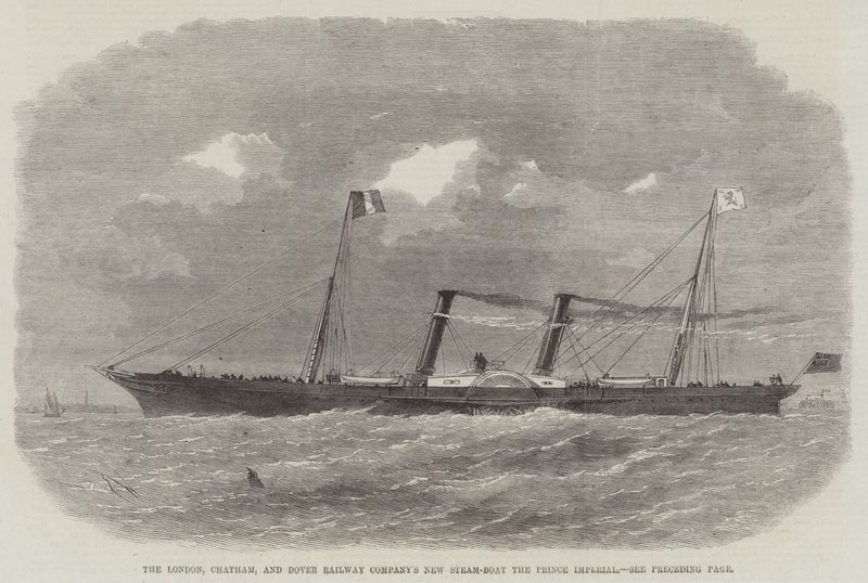 Il nuovo piroscafo della London, Chatham, and Dover Railway Company, il Prince Imperial da Edwin Weedon