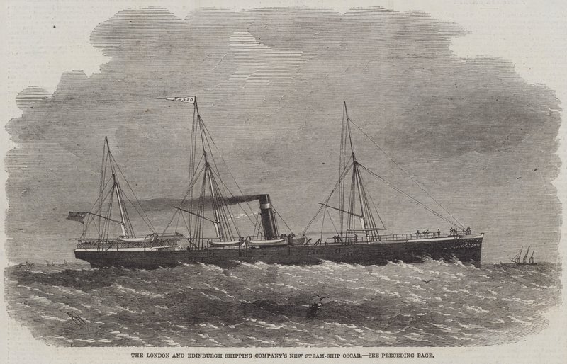 La nuova nave a vapore della London and Edinburgh Shipping Company, Oscar da Edwin Weedon