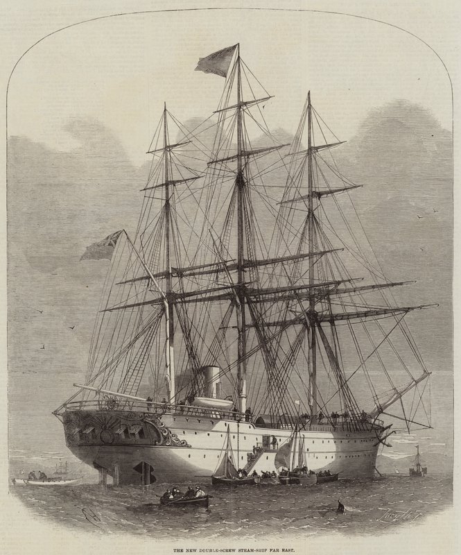 La nuova nave a doppia elica Far East da Edwin Weedon