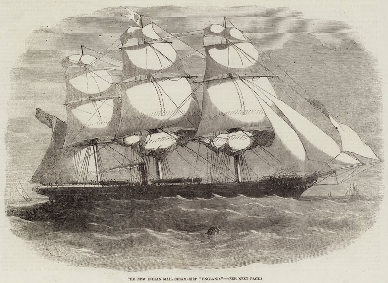 Il nuovo piroscafo postale indiano Inghilterra da Edwin Weedon