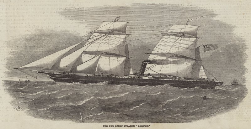 Il nuovo piroscafo Barwon da Edwin Weedon