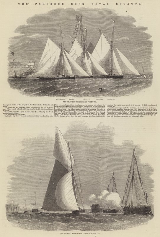 La regata reale di Pembroke Dock da Edwin Weedon