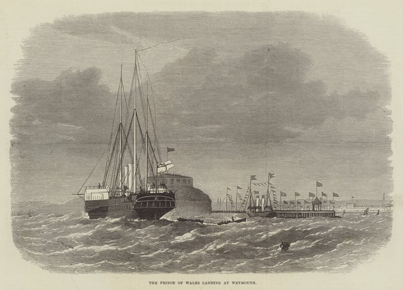 Lo sbarco del Principe di Galles a Weymouth da Edwin Weedon