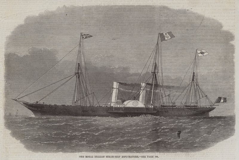 Il piroscafo reale italiano Esploratore da Edwin Weedon