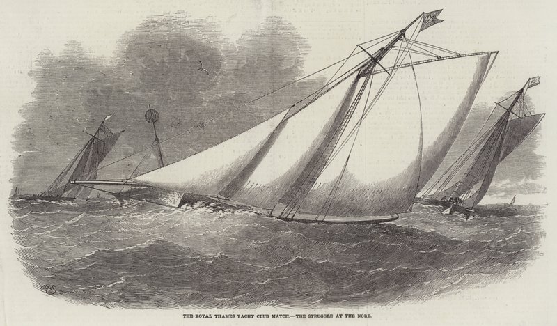 La gara del Royal Thames Yacht Club, la lotta al Nore da Edwin Weedon