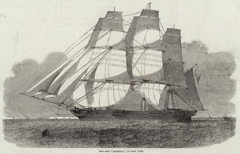 La nave Oriental, di New York da Edwin Weedon