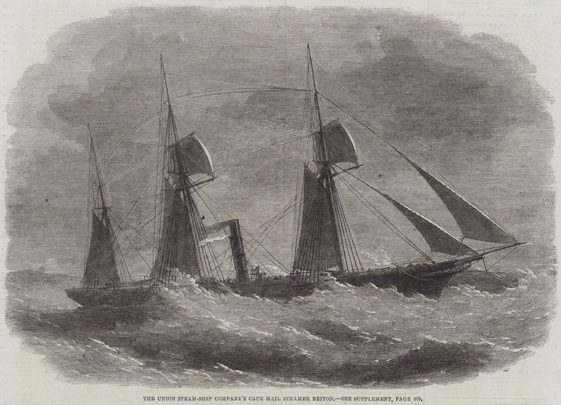 Il piroscafo postale della Union Steam-Ship Company, Briton da Edwin Weedon