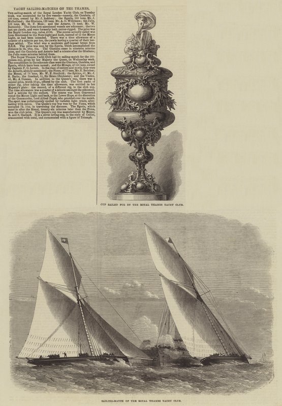 Regate di yacht sul Tamigi da Edwin Weedon
