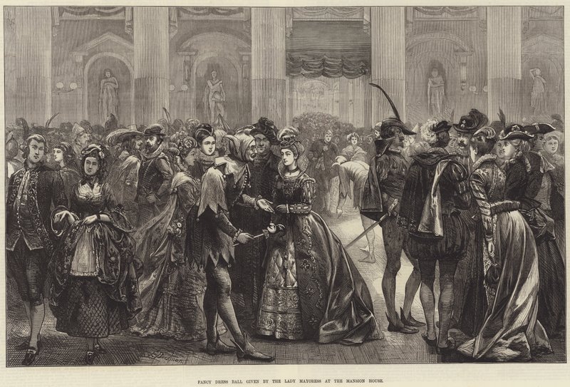 Ballo in maschera dato dalla Lady Mayoress alla Mansion House da Edwin Buckman