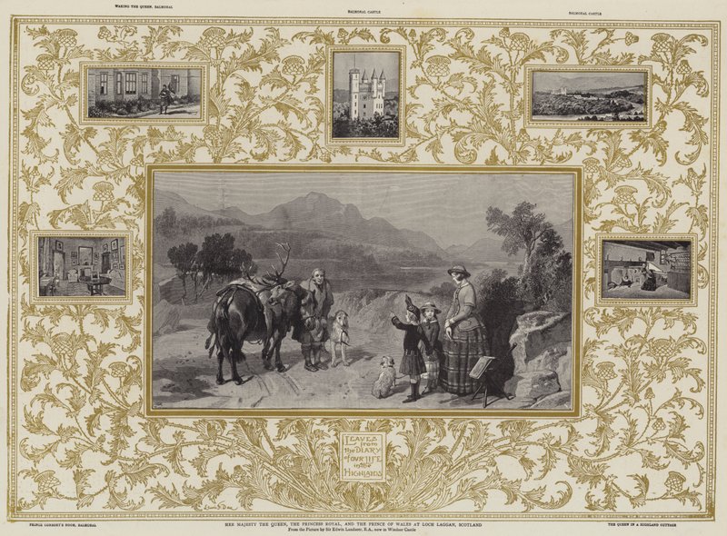 Sua Maestà la Regina, la Principessa Reale e il Principe di Galles a Loch Laggan, Scozia da Edwin Landseer
