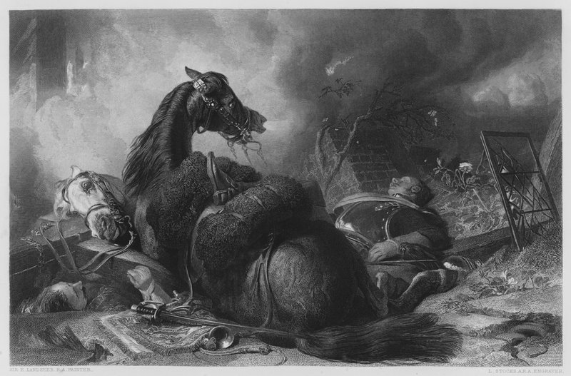 Guerra, dal quadro nella Galleria Vernon da Edwin Landseer