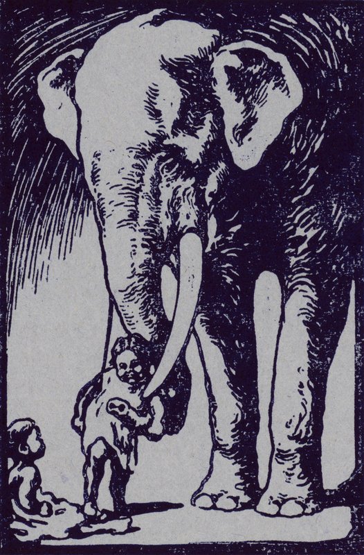 Elefante e bambino da Edwin Noble