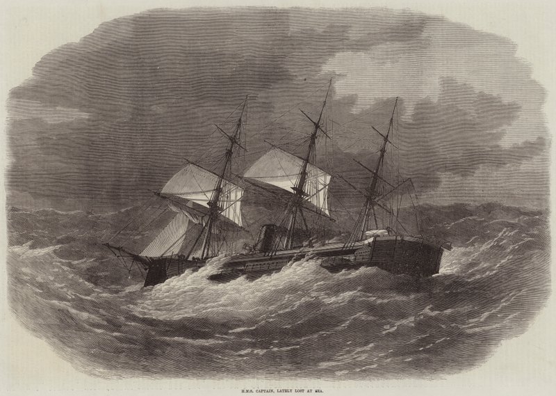 HMS Captain, recentemente perso in mare da Edwin Weedon