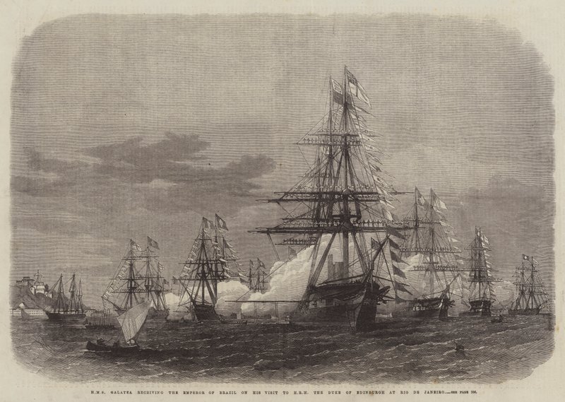 HMS Galatea riceve l