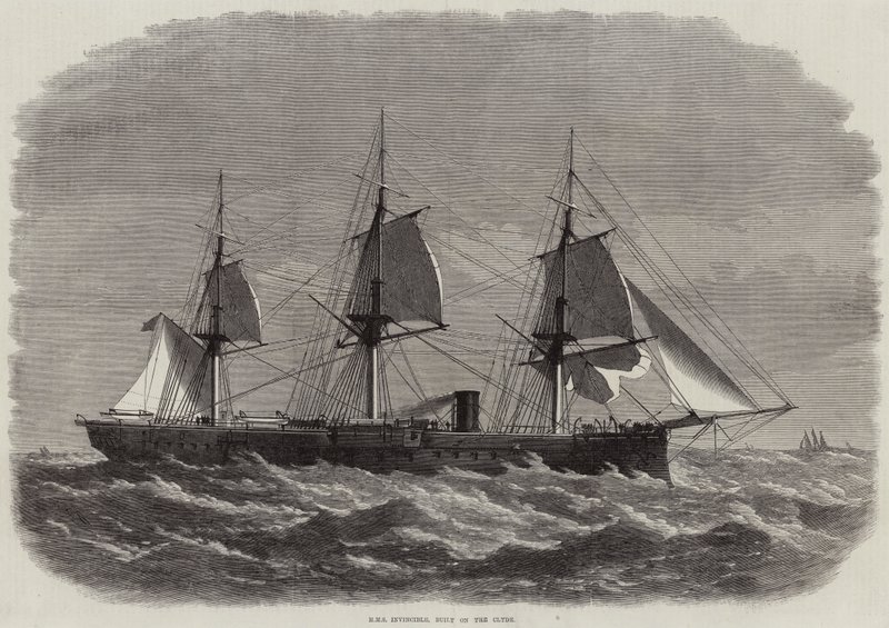 HMS Invincible, costruita sul Clyde da Edwin Weedon