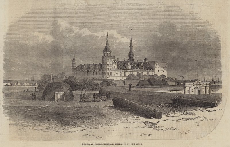 Castello di Kronborg, Elsineur, ingresso del Sound da Edwin Weedon