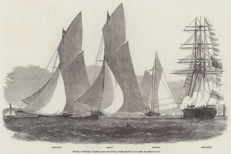 Regata del Royal Victoria Yacht Club, la Gara per la Coppa di Sua Maestà da Edwin Weedon