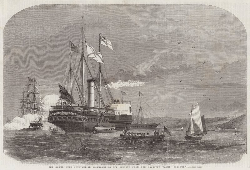 Il Granduca Costantino sbarca dall