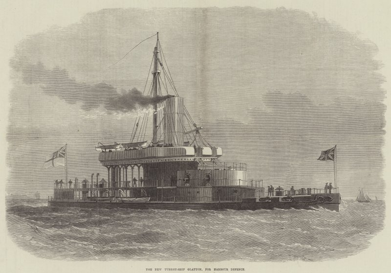 La nuova nave torretta Glatton, per la difesa del porto da Edwin Weedon