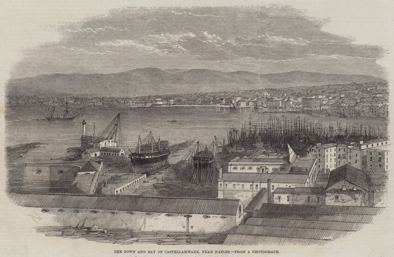 La città e la baia di Castellammare, vicino a Napoli da Edwin Weedon